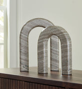 Warmstead Furniture - Ashley Furniture - Keithton Sculpture - Sculpture Set (Set of 2) / Taupe - A2000618